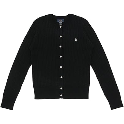 美品 ラルフローレン　ケーブルニットカーディガン　ガールズXLサイズ Amazon.co.jp: ポロ ラルフローレン キッズ レディース ケーブルニット